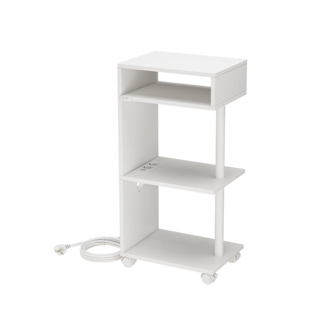 BEISTELLTISCH Barion Weiß 38 x 38 cm - Weiß, Holzwerkstoff (38/28/78cm) - Vicco