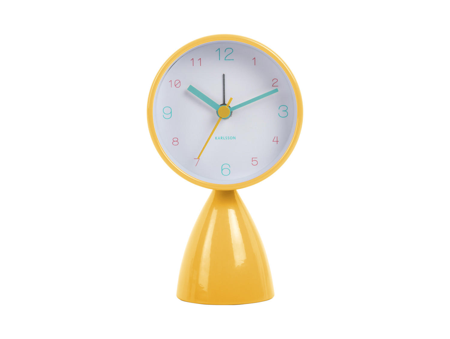 WECKER Funky Vibes 4/7/13 cm - Gelb, Metall (7/13/4cm) - Karlsson