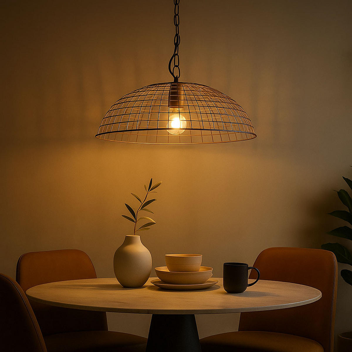 LED HÄNGELEUCHTE Delano Metall Silber - Silberfarben, Metall (40/40/85cm)