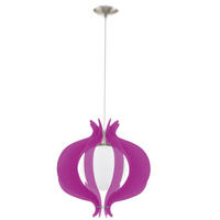 LED HÄNGELEUCHTE TALLEGO Lila Metall Glas - Lila, Metall (42/42/110cm)