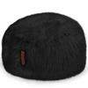 FELL SITZSACK-Hocker Pouf XXL 100x55cm - Schwarz, Textil (100/55/55cm) - Green Bean