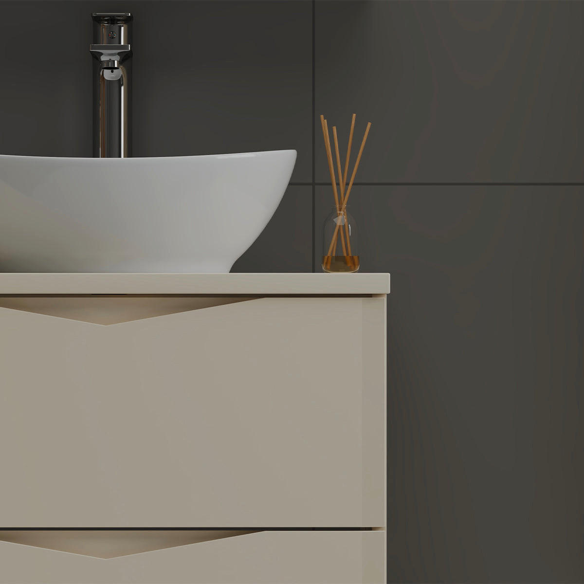DONJI ELEMENT ZA UMIVAONIK 60.6cm Ellie Kašmir - boje kašmira, drvni materijal (60.6/52.2/46.5cm) - Petits-meubles