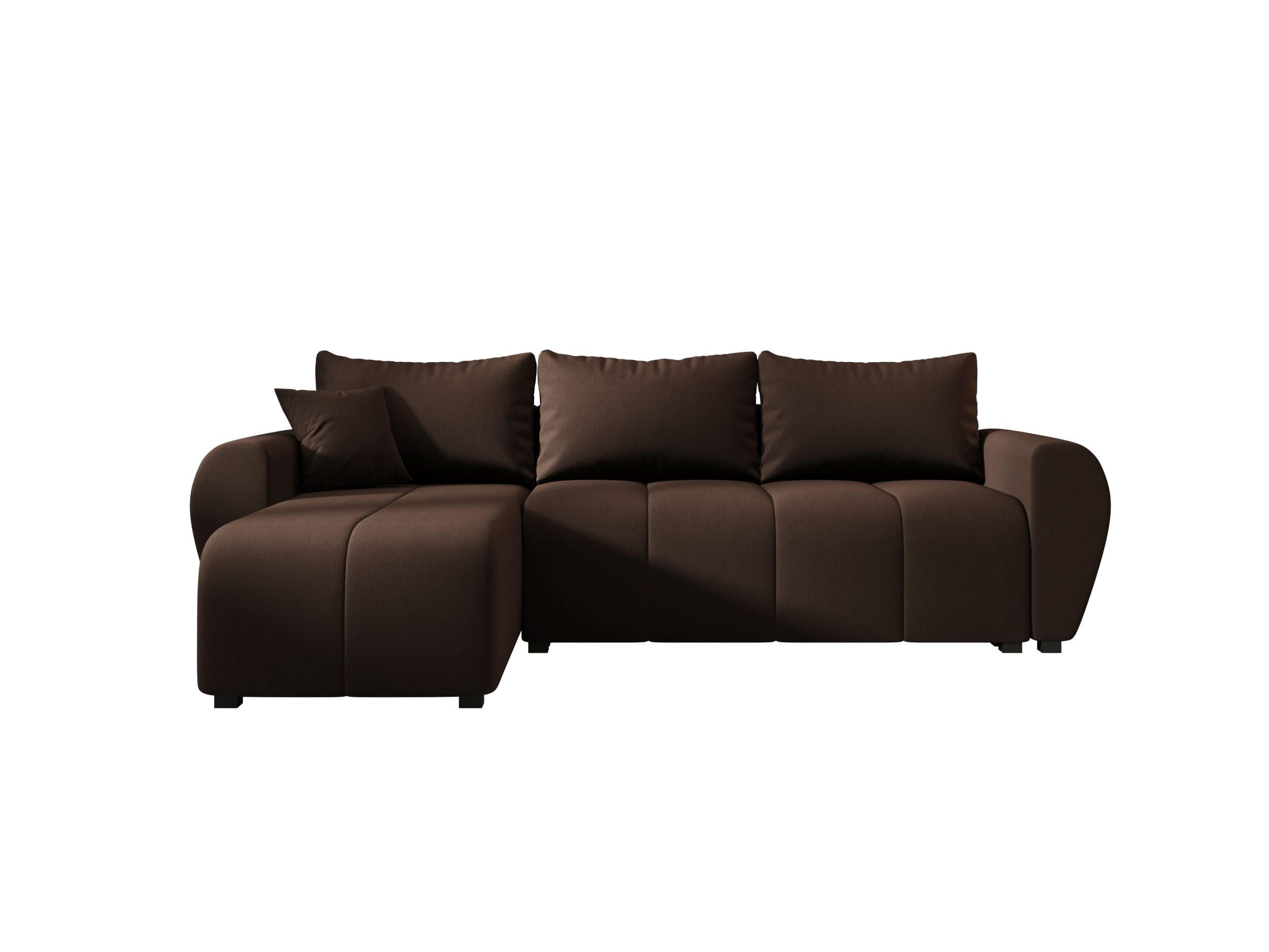ECKSOFA MOLISA L Cosmic 800 Links mit Schlaffunktion - Braun, Textil (245/145cm) - Bedante