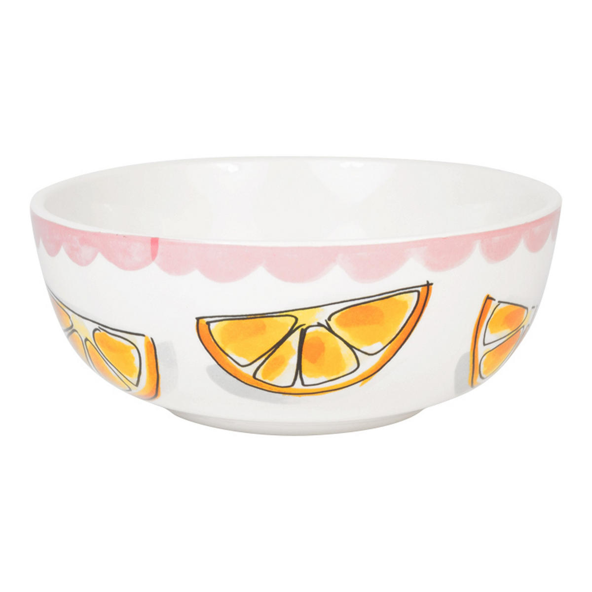 SCHALE Orange in Bunt - 15cm - Multicolor, Keramik (15.5/6.7/15.5cm) - Blond Amsterdam