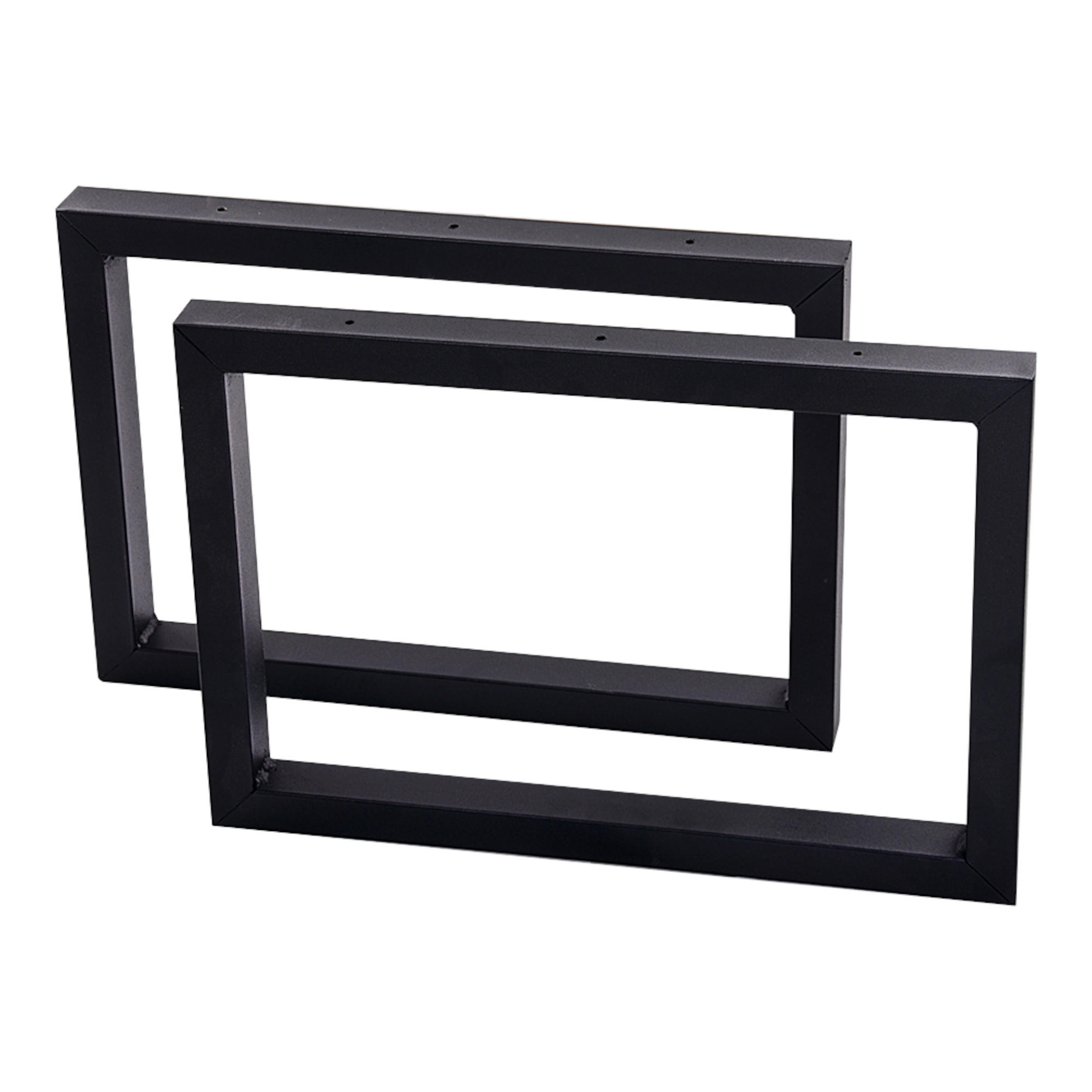 TISCHGESTELL-SET 2 TLG. Lunderskov - Schwarz, Metall (50/35/4cm) - [en.casa]