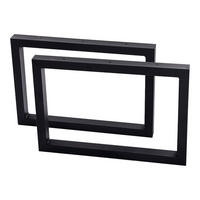 TISCHGESTELL-SET 2 TLG. Lunderskov - Schwarz, Metall (50/35/4cm) - [en.casa]