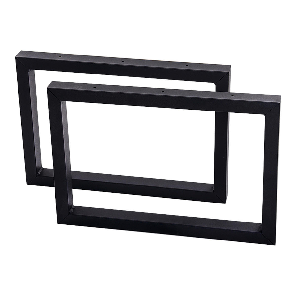 TISCHGESTELL-SET 2 TLG. Lunderskov - Schwarz, Metall (50/35/4cm) - [en.casa]