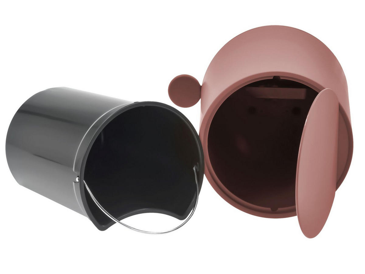BAD ACCESSOIRES SET Nova 2tlg. peach red (pfirsich rot) - Rot, Kunststoff (23/29/23cm) - Zone Denmark