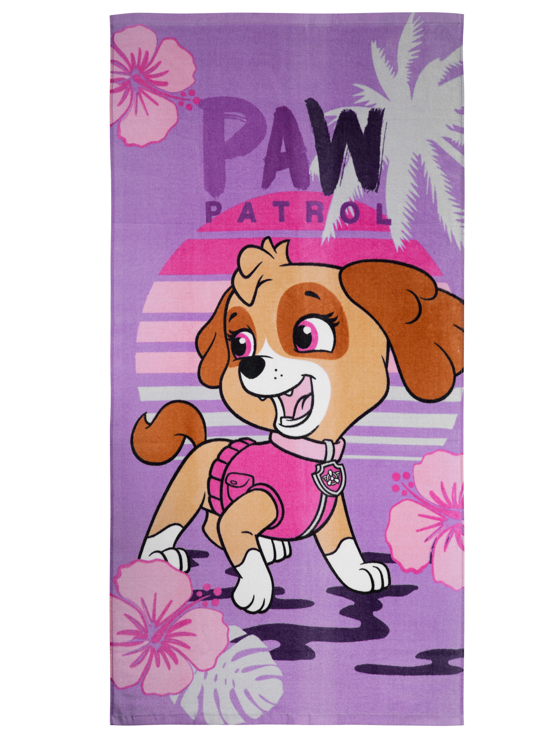 STRANDTUCH Paw Patrol Skye Lila 140 x 70 cm - Lila, Textil (140/70cm) - Paw Patrol