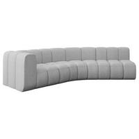ECKSOFA modulares Sofa Karex-L1 - 308x194x70 cm Hellgrau - Hellgrau, Holzwerkstoff/Textil (308/194cm) - ALTDECOR