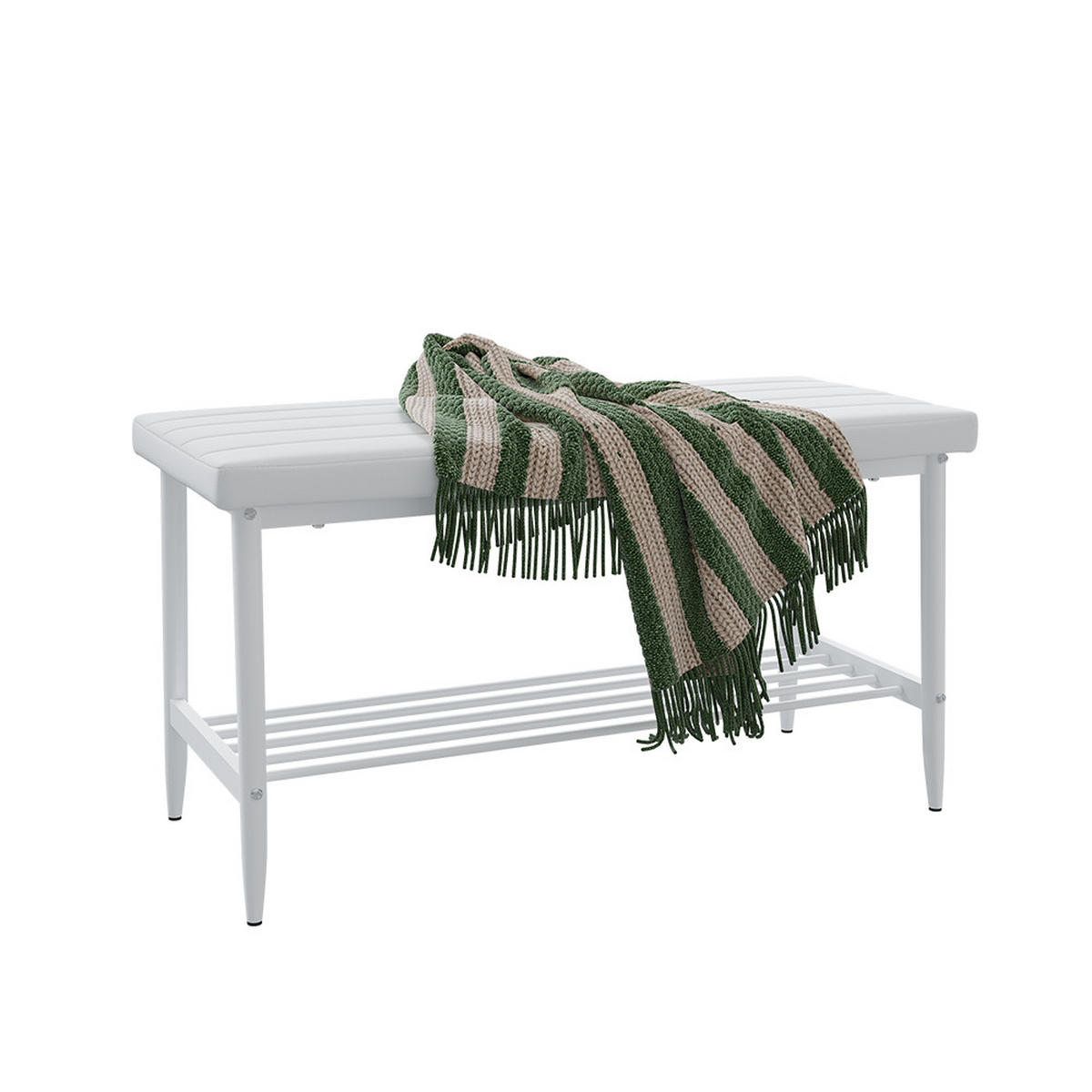 SITZBANK Grand Weiß 85 x 35 cm - Weiß, Textil (85/46.5/35cm) - Vicco