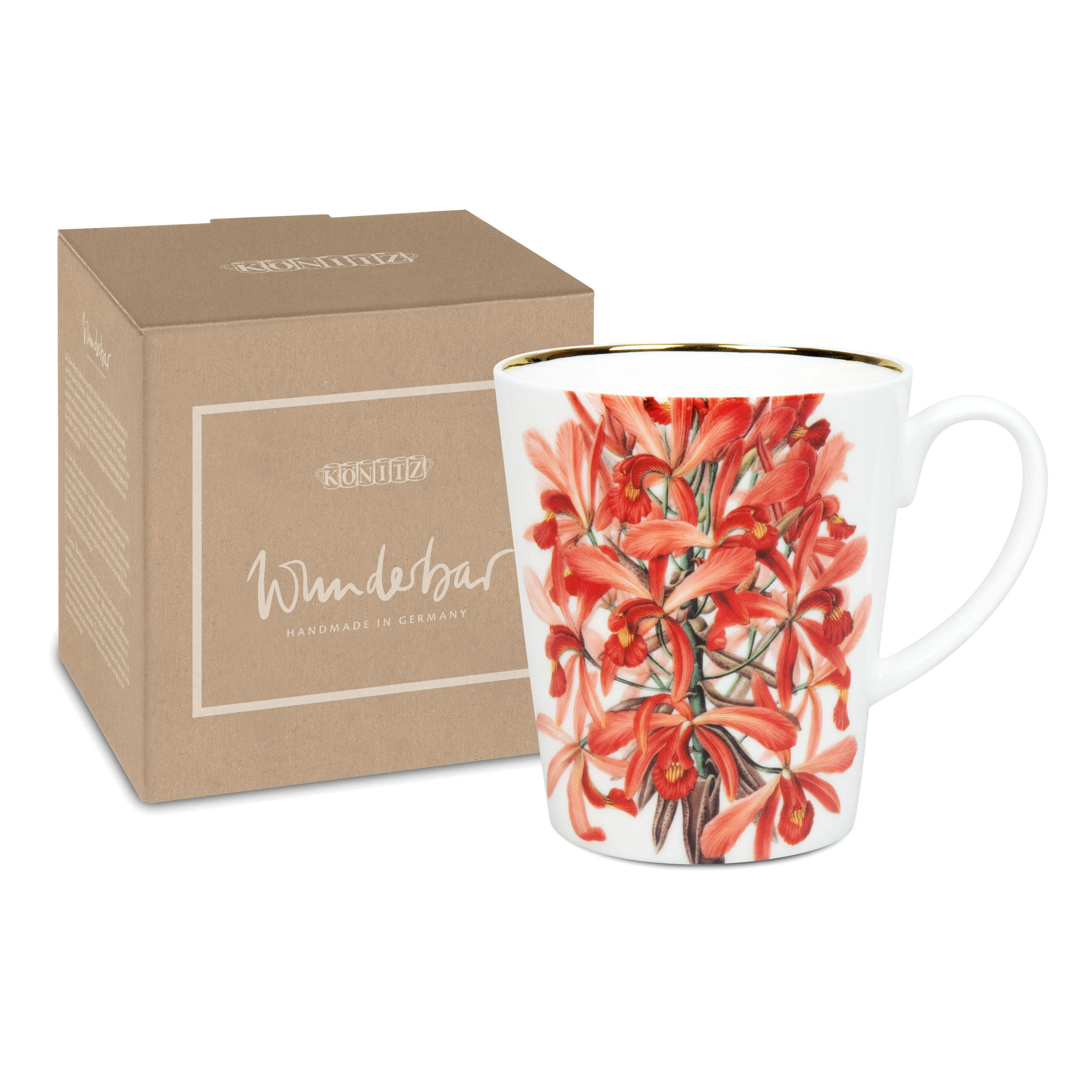 KAFFEEBECHER Laelia superbiens, in Geschenkbox - Naturfarben, Keramik (0.6L) - Könitz