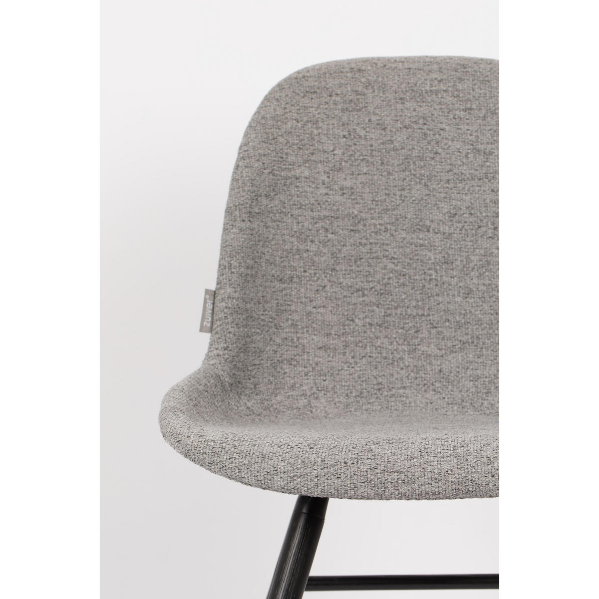 ESSZIMMERSTUHL Albert Kuip Soft Hellgrau - 2 er Set - Grau, Textil (49/81.5/55cm) - Zuiver