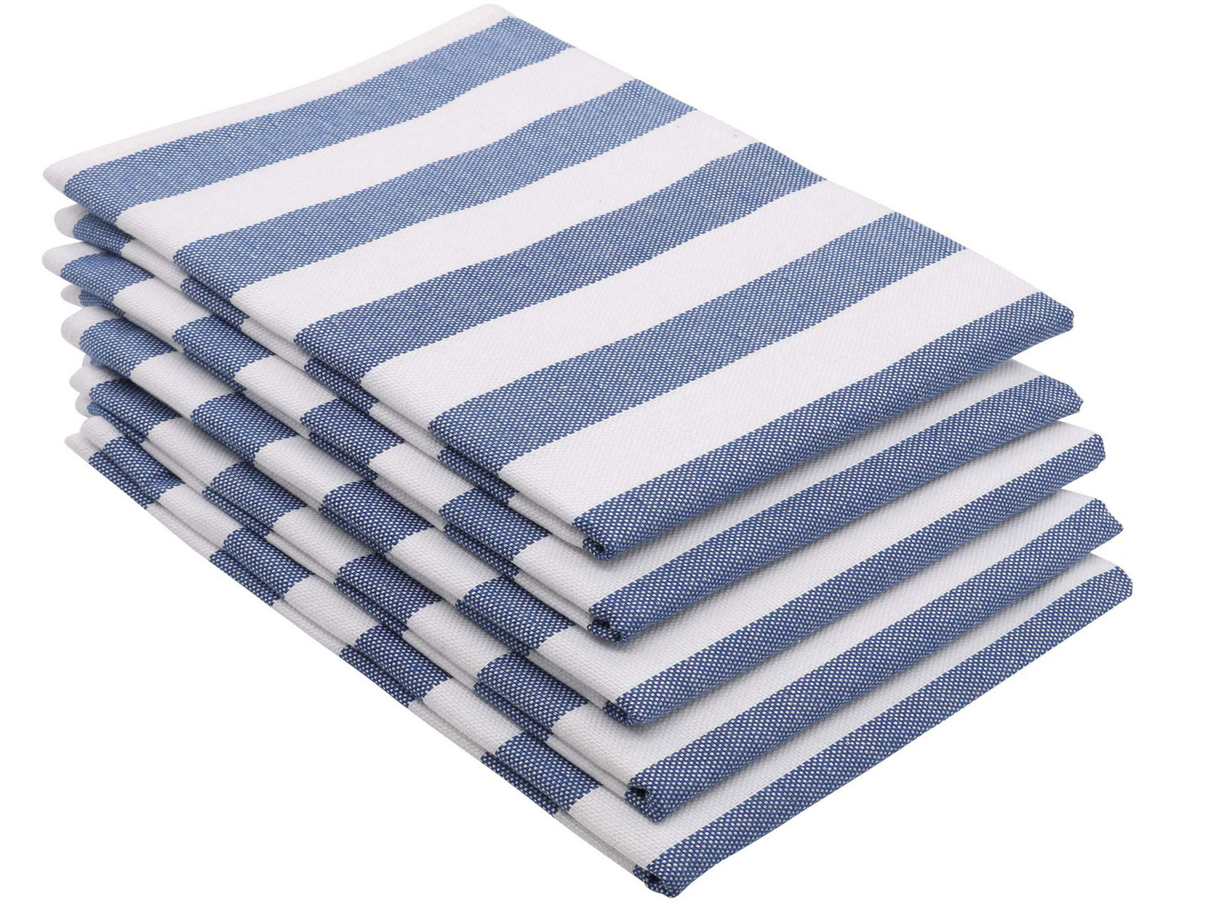 GESCHIRRTÜCHER, 5er-Set, 50x70 cm, 100% Baumwolle, Blau - Blau, Textil (50/70cm) - Zollner