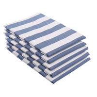 GESCHIRRTÜCHER, 5er-Set, 50x70 cm, 100% Baumwolle, Blau - Blau, Textil (50/70cm) - Zollner