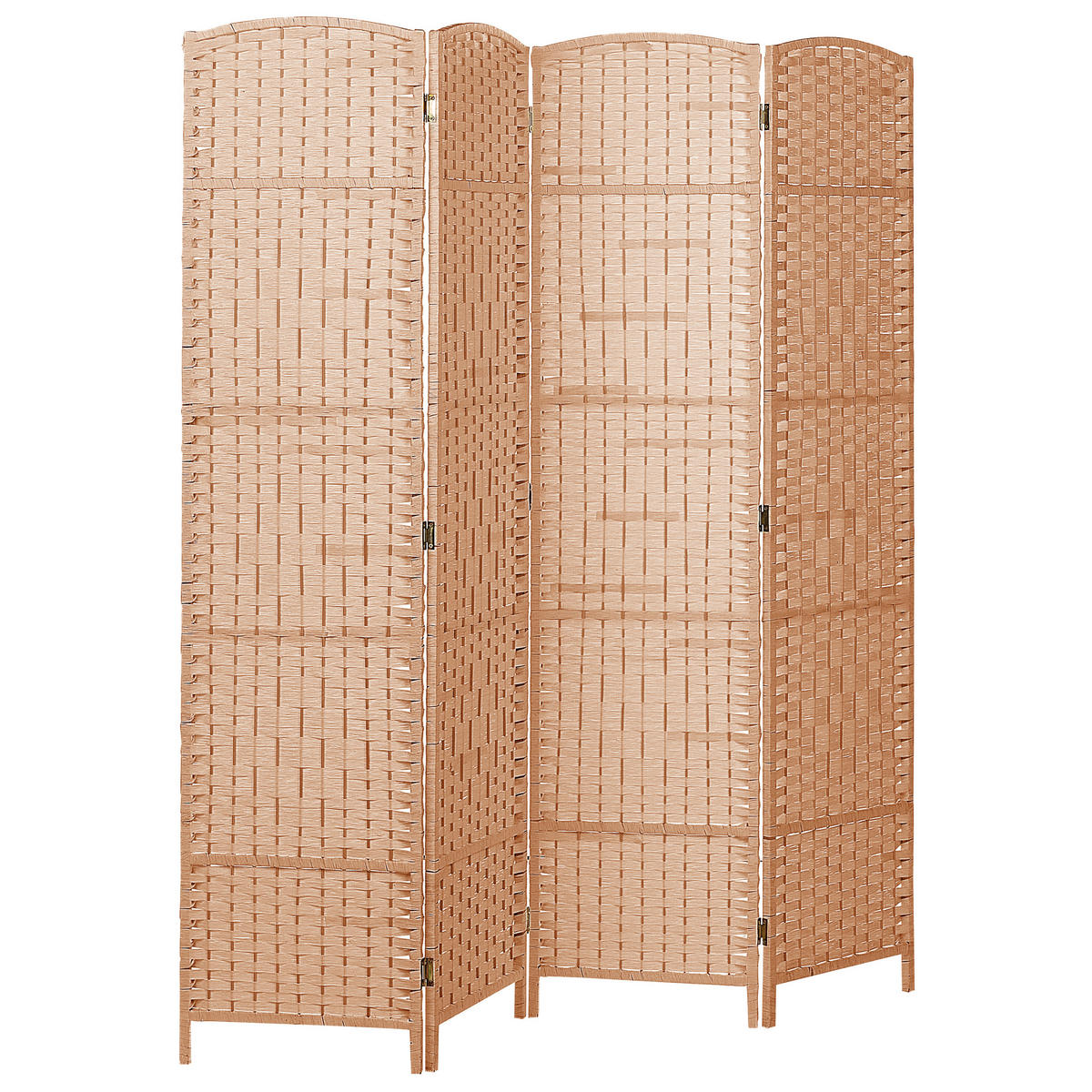 DĚLICÍ PANEL 4-dílná Přírodní 163/170 cm Lappago - přírodní, papír (163/170/2cm) - Beliani