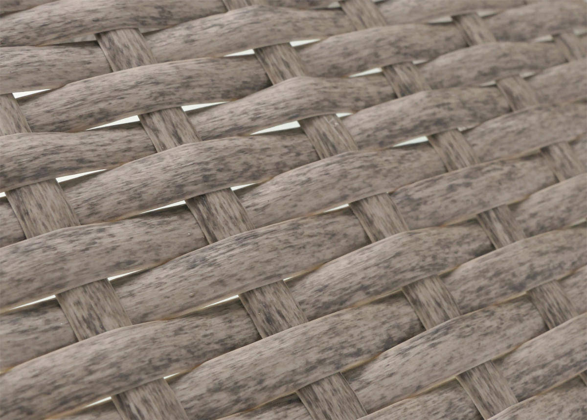 POLY-RATTAN GARTENTISCH rechteck Grau - Grau, Kunststoff (48/79/38cm) - MCW