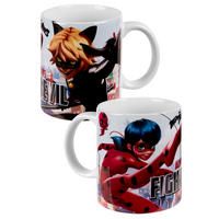BECHER Miraculous Ladybug und Cat Noir Mehrfarbig 320 ml - Multicolor, Keramik (0.32L) - United Labels