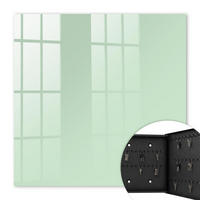 SCHLÜSSELBOX Schwarz 30x30 cm- Türöffnung nach rechts - Mintgrün - Grün, Metall (30/30/5cm) - TULUP