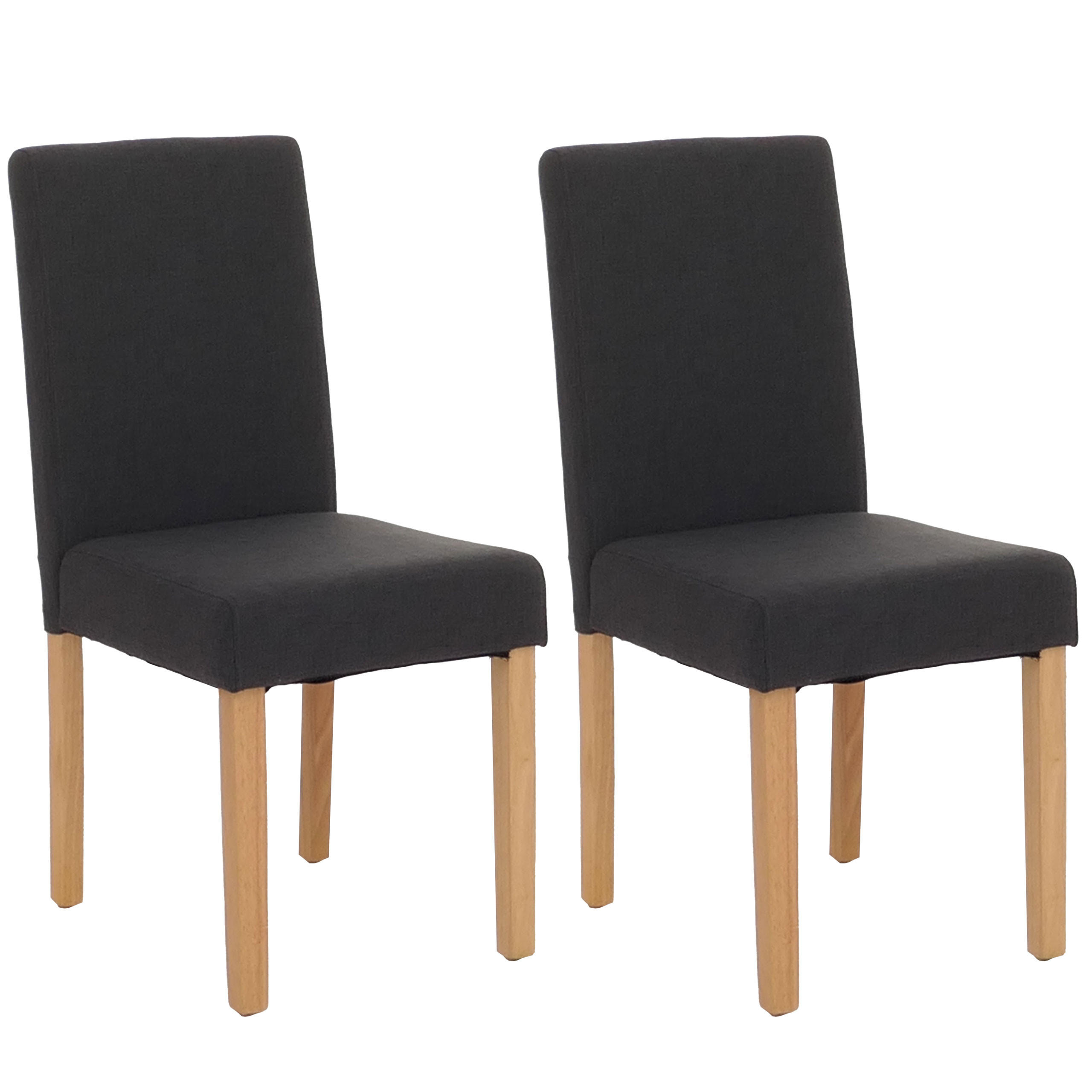 ESSZIMMERSTUHL Schwarz, Braun 2er-Set - Schwarz/Braun, Textil (43/90/56cm) - MCW