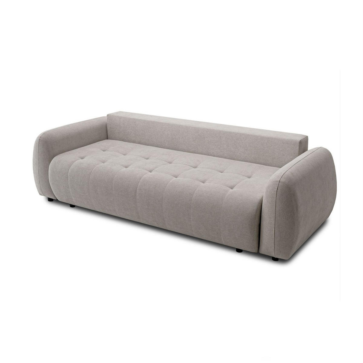 SOFA OMEGA Zweisitzer mit Schlaffunktion, Rosa 27 - Beige, Textil (252/92/105cm) - Lookway