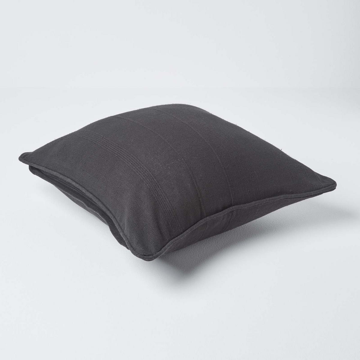 KISSENHÜLLE Rajput 60/60 cm, 100% Baumwolle - Schwarz, Textil (60/60cm) - Homescapes