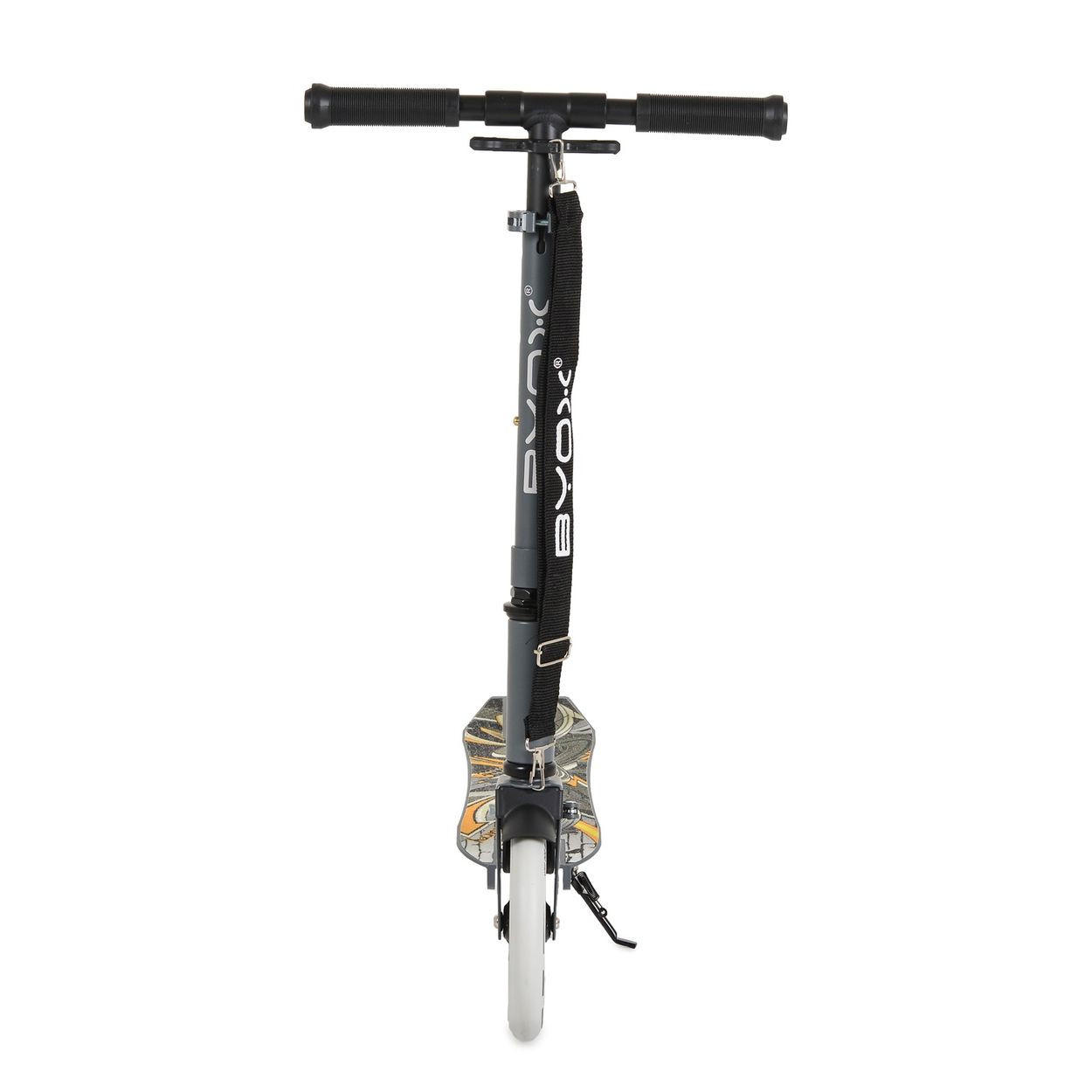 KINDERROLLER Flurry grau klappbar, Seitenständer, höhenverstellbar, PU-Räder - Grau, Metall (85/14/93cm)