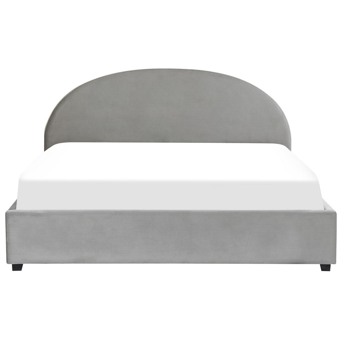 BETT mit Stauraum 180x200 cm Grau Vaucluse - Hellgrau, Textil (180/200cm) - Beliani