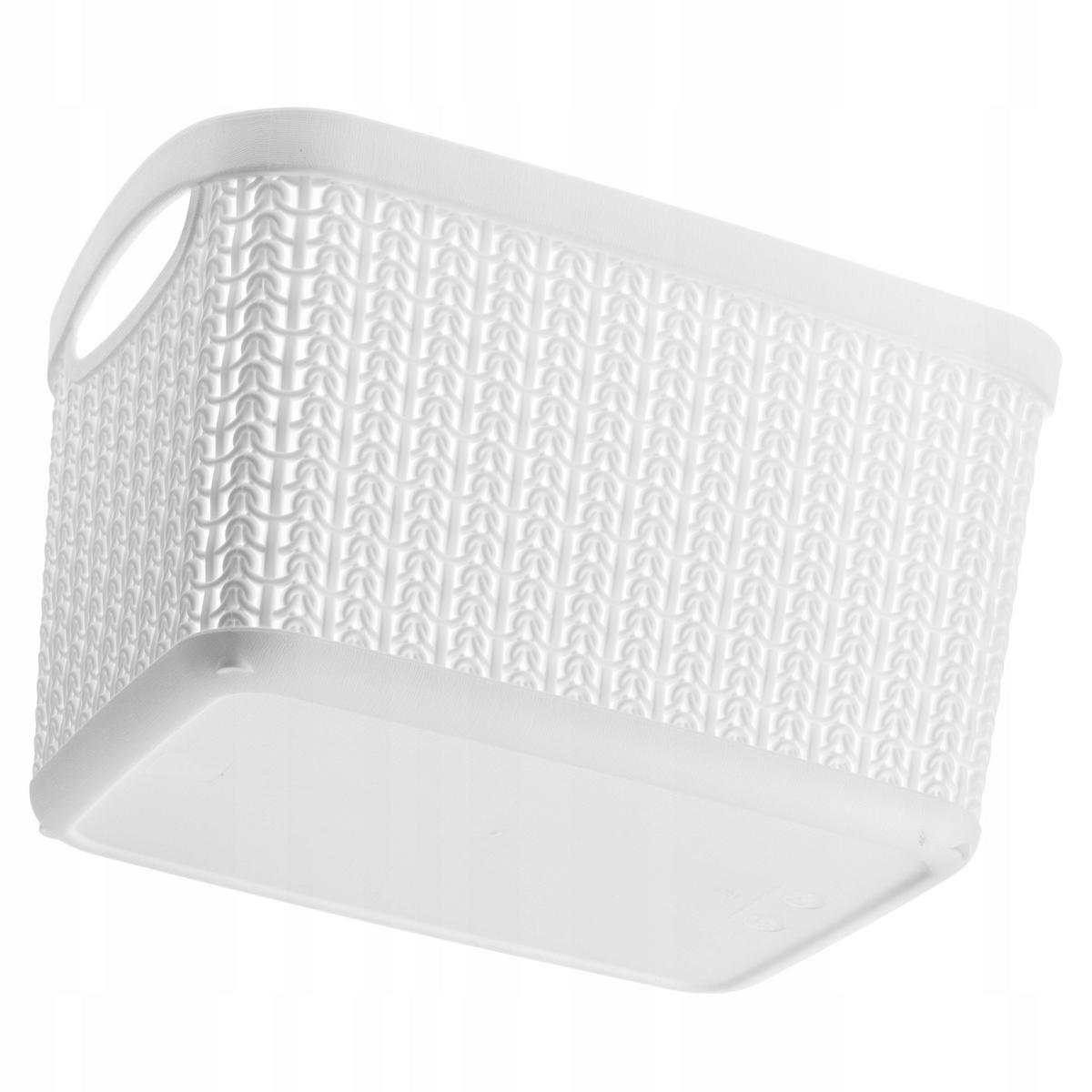 PLASTIKKORB 6.6L, weiß, 2 Stk. - Weiß, Kunststoff (18/24cm) - KADAX