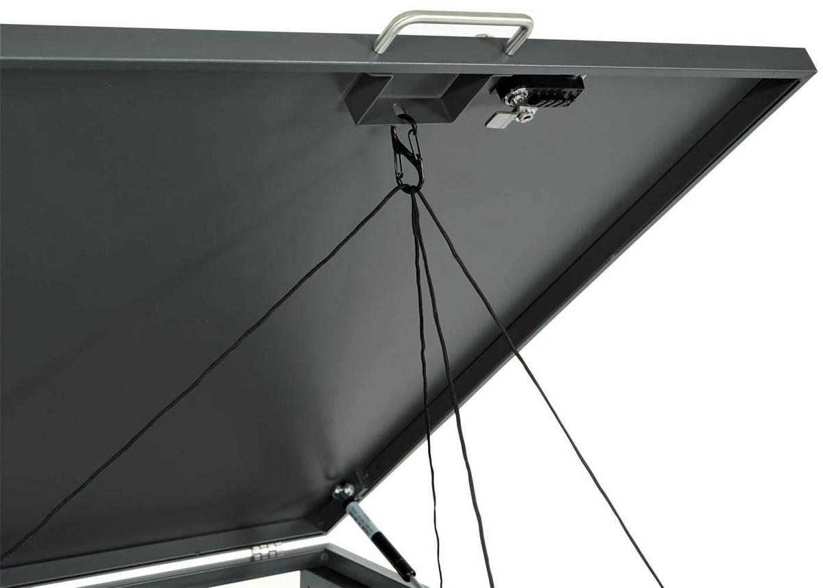 MÜLLTONNENBOX 4er 117x264x80cm Anthrazit Gold - Goldfarben, Metall (264/117/80cm) - PROREGAL