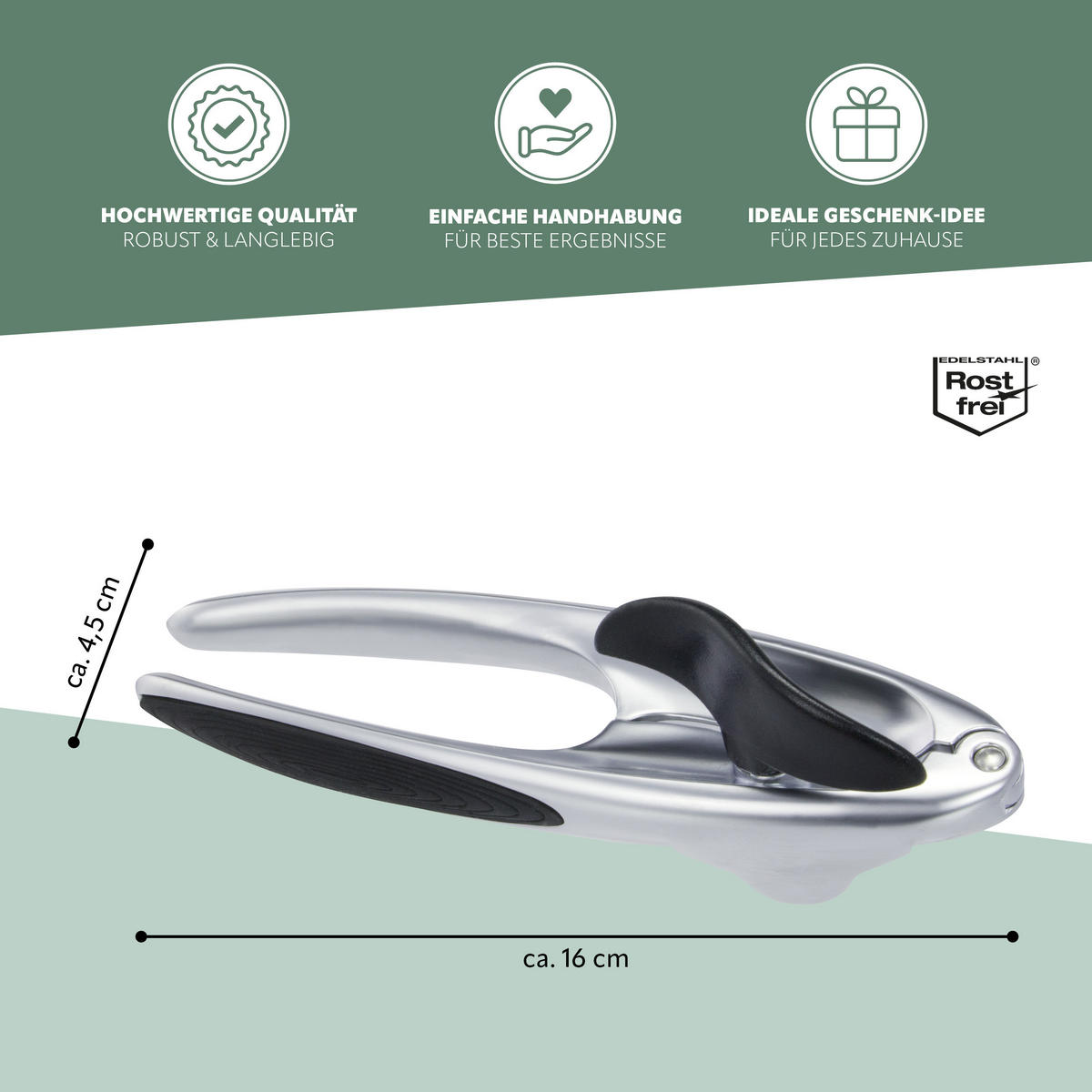 DOSENÖFFNER, silber - Zinkfarben, Metall (16cm) - bremermann