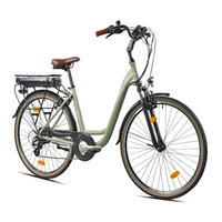 CITY E-BIKE 28" COUNTY, GRÜN - Grün, Metall (125cm) - LLOBE