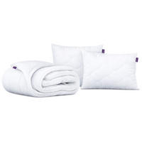 GANZJAHRESBETTDECKE Anti-Stress-Effekt CALIMA 160/200 mit Kopfkissen 40/80 - Weiß, Textil (160/200cm) - MKS