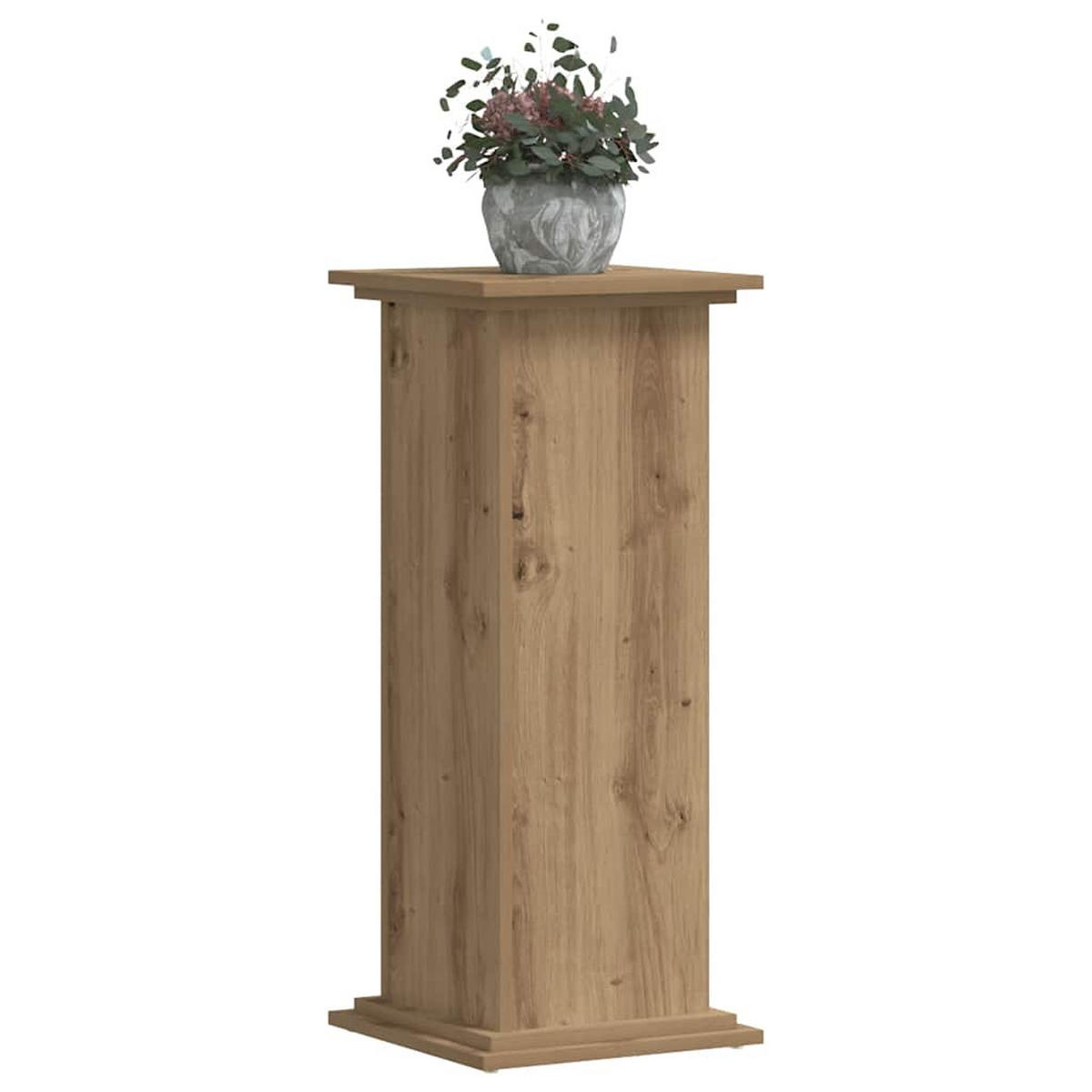 PFLANZENSTÄNDER Artisan-Eiche 33/33/80 Cm Holzwerkstoff - Braun, Holzwerkstoff (33/80/33cm) - vidaXL