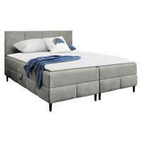 BOXBETT Box Best 2 - Schwarz/Grau, Holz/Holzwerkstoff (120/200cm) - MIRJAN24