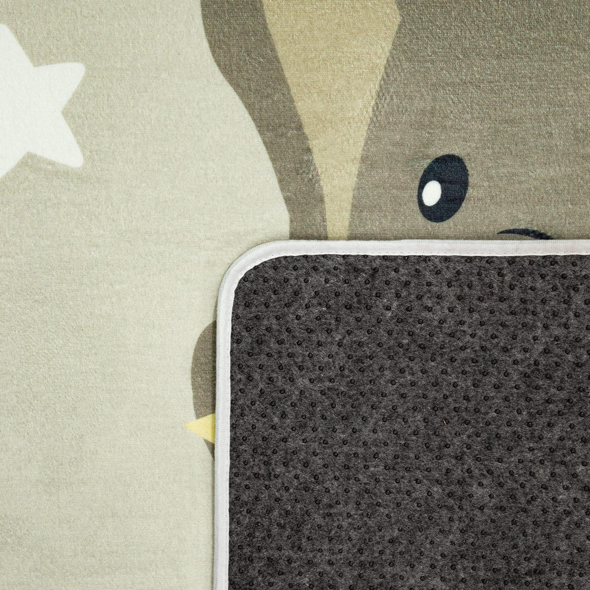 KINDERTEPPICH waschmaschinenwaschbar Tiere auf Wolken Kinderzimmer schmutzabweisend Beige Rechteckig 155x230 - Beige, Textil (155/230cm) - KADIMA DESIGN