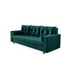 SOFA SKANDI mit Schlaffunktion ITAKA 39 mit Stauraum - Violett, Textil (90/88/232cm) - Bedante
