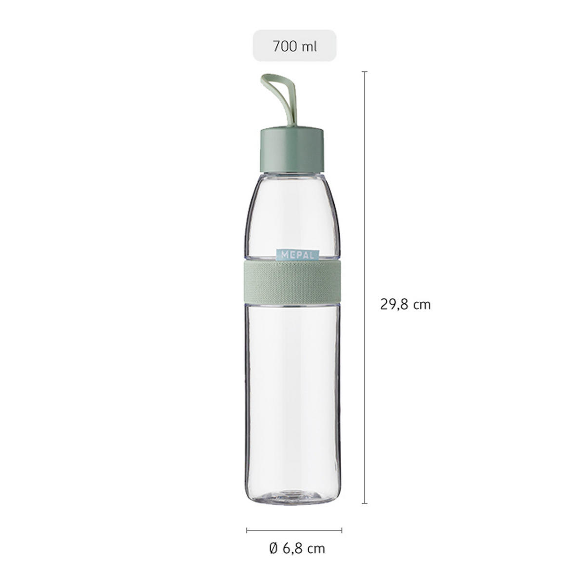 TRINKFLASCHE ELLIPSE Vivid Blue 700 ml - Dunkelblau, Kunststoff (0.7L) - Mepal