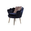 SESSEL BIGCHAIR - Goldfarben/Schwarz, Textil/Metall (70/78/52cm) - SAM