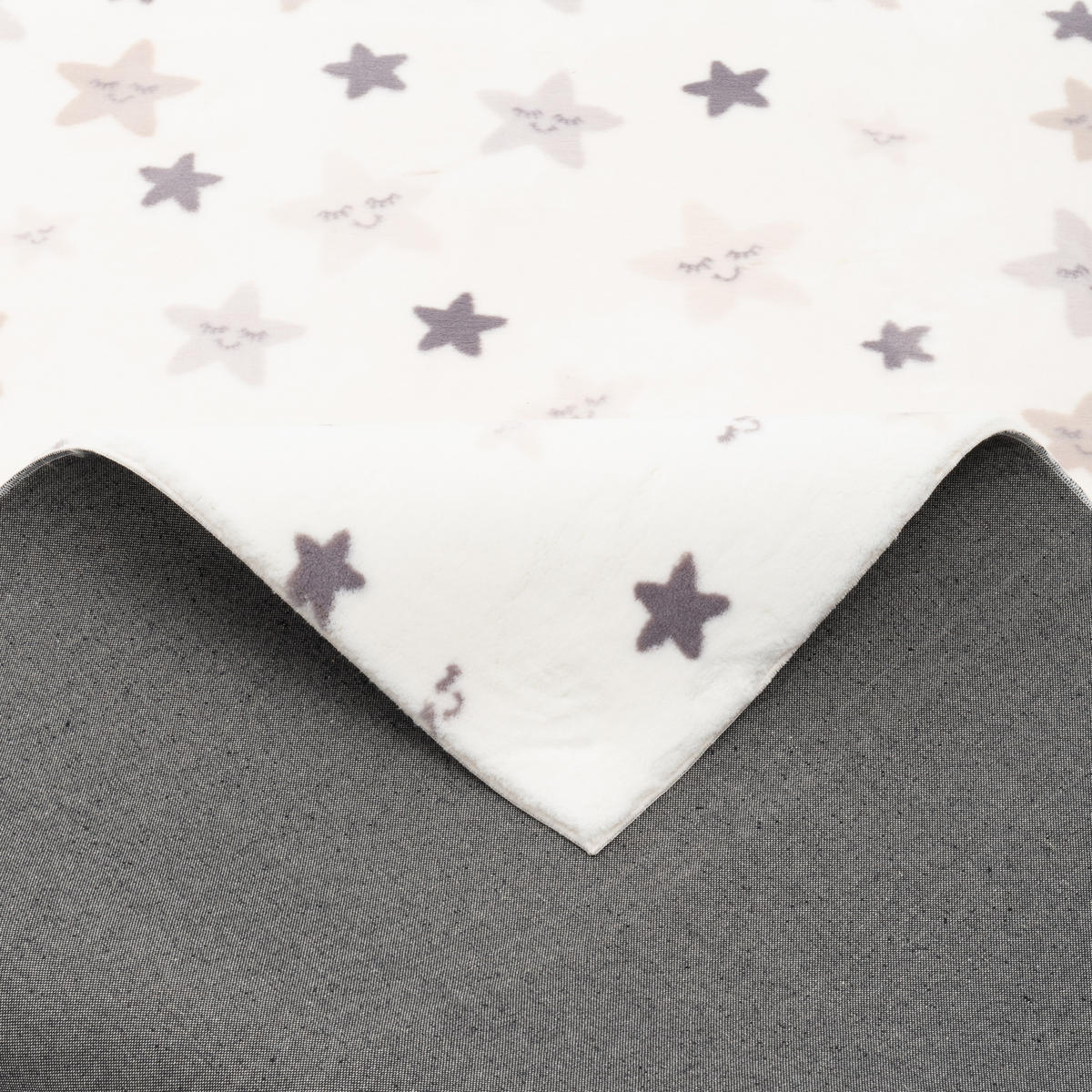 SUPER SOFT FELLTEPPICH PEARL KIDS STERNE - Creme, Textil (160/230cm) - Pergamon
