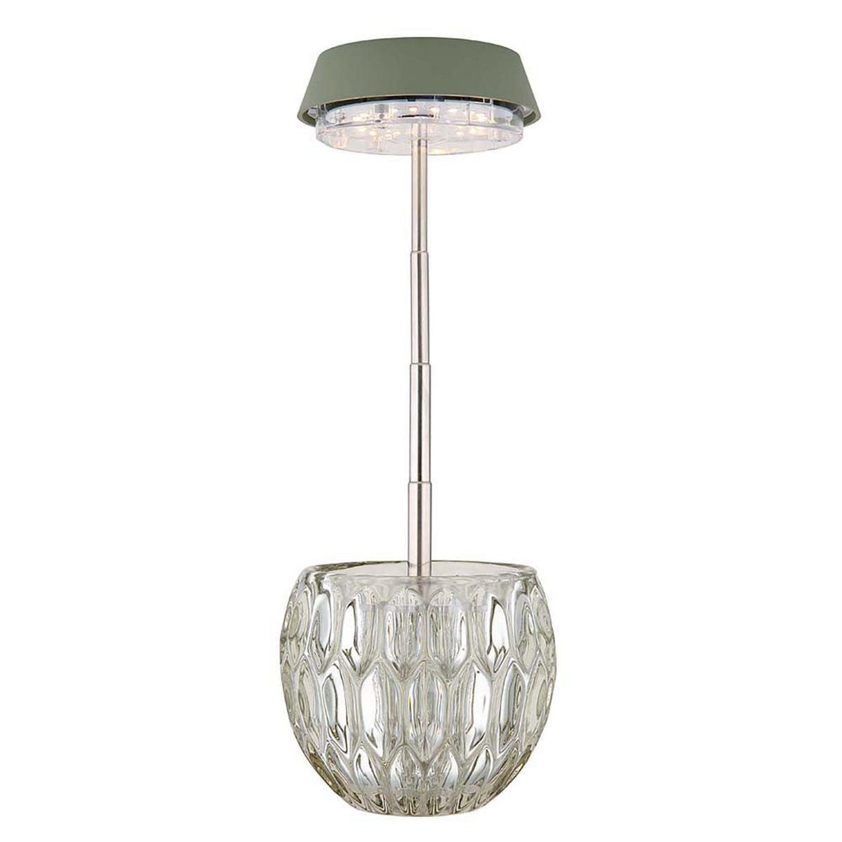 LED TISCHLEUCHTE Grün höhenverstellbar 2er Set - Grün, Glas (10.5/10.5/28cm) - Globo Lighting