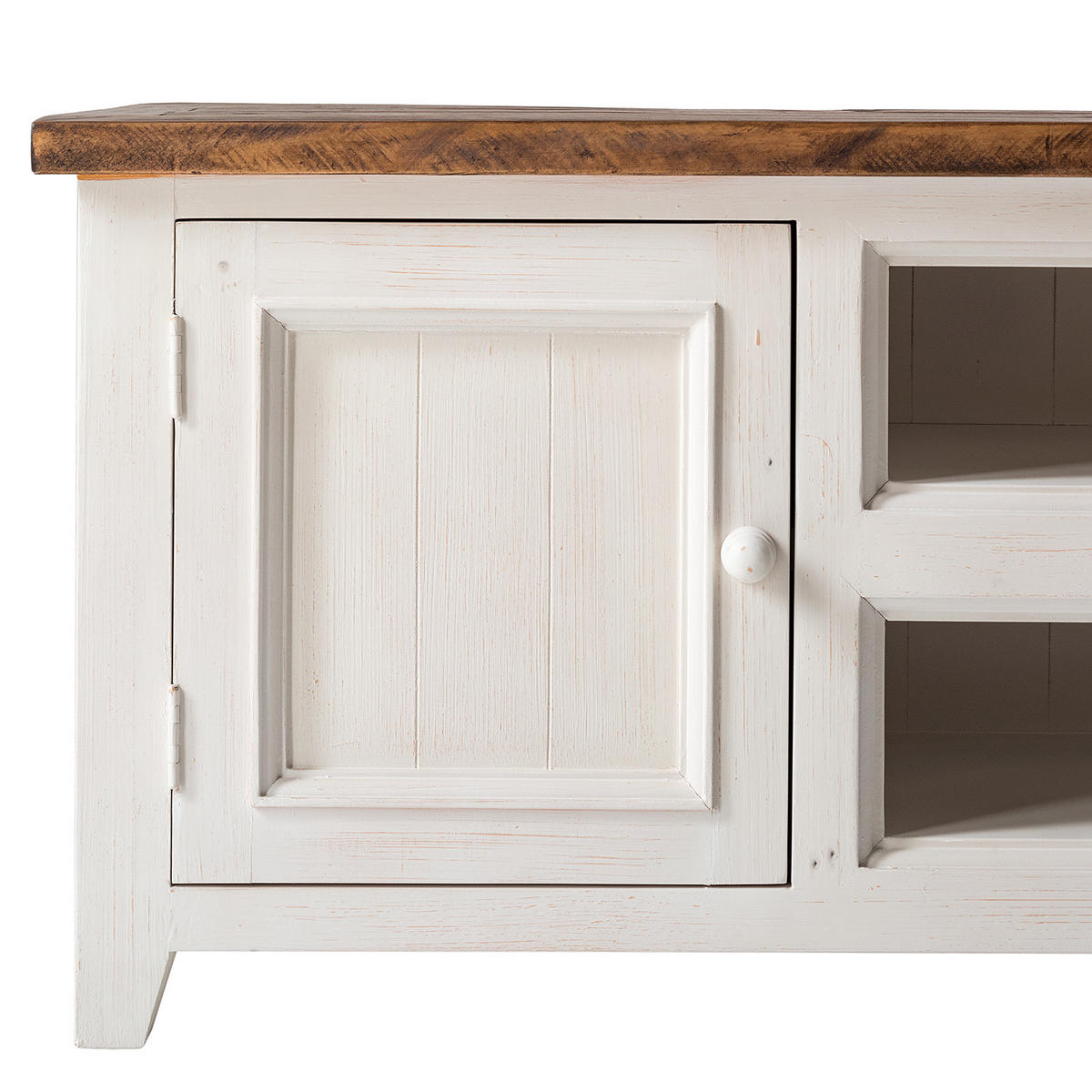 TV-LOWBOARD - Kiefer massiv - Kieferfarben, Holz (160/60/45cm) - home24