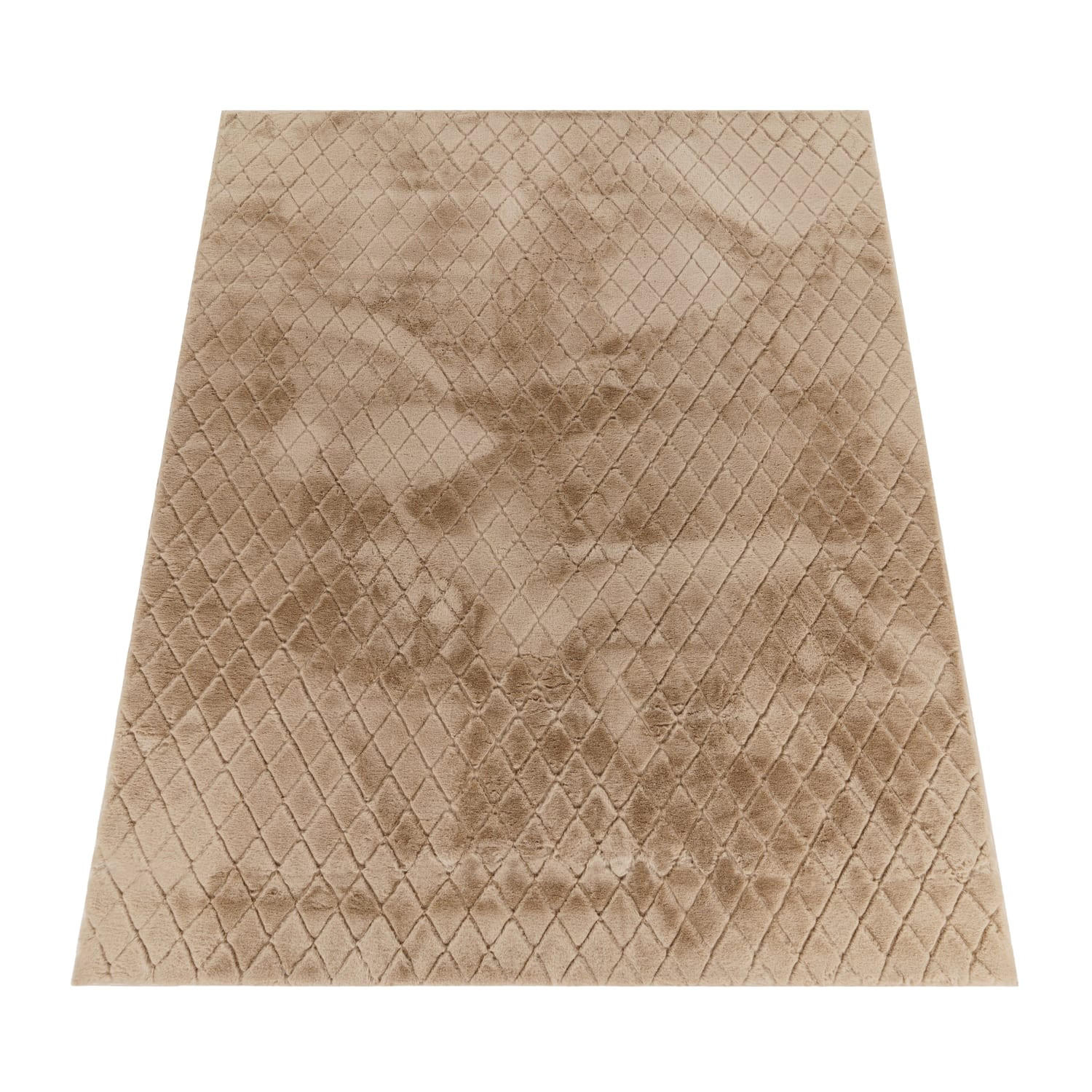 HOCHFLORTEPPICH, mit Struktur, Florhöhe 22 mm, Beige, 120 x 160 cm - Beige, Textil (120/160cm) - KADIMA DESIGN