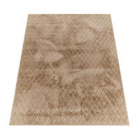 HOCHFLORTEPPICH, mit Struktur, Florhöhe 22 mm, Beige, 120 x 160 cm - Beige, Textil (120/160cm) - KADIMA DESIGN