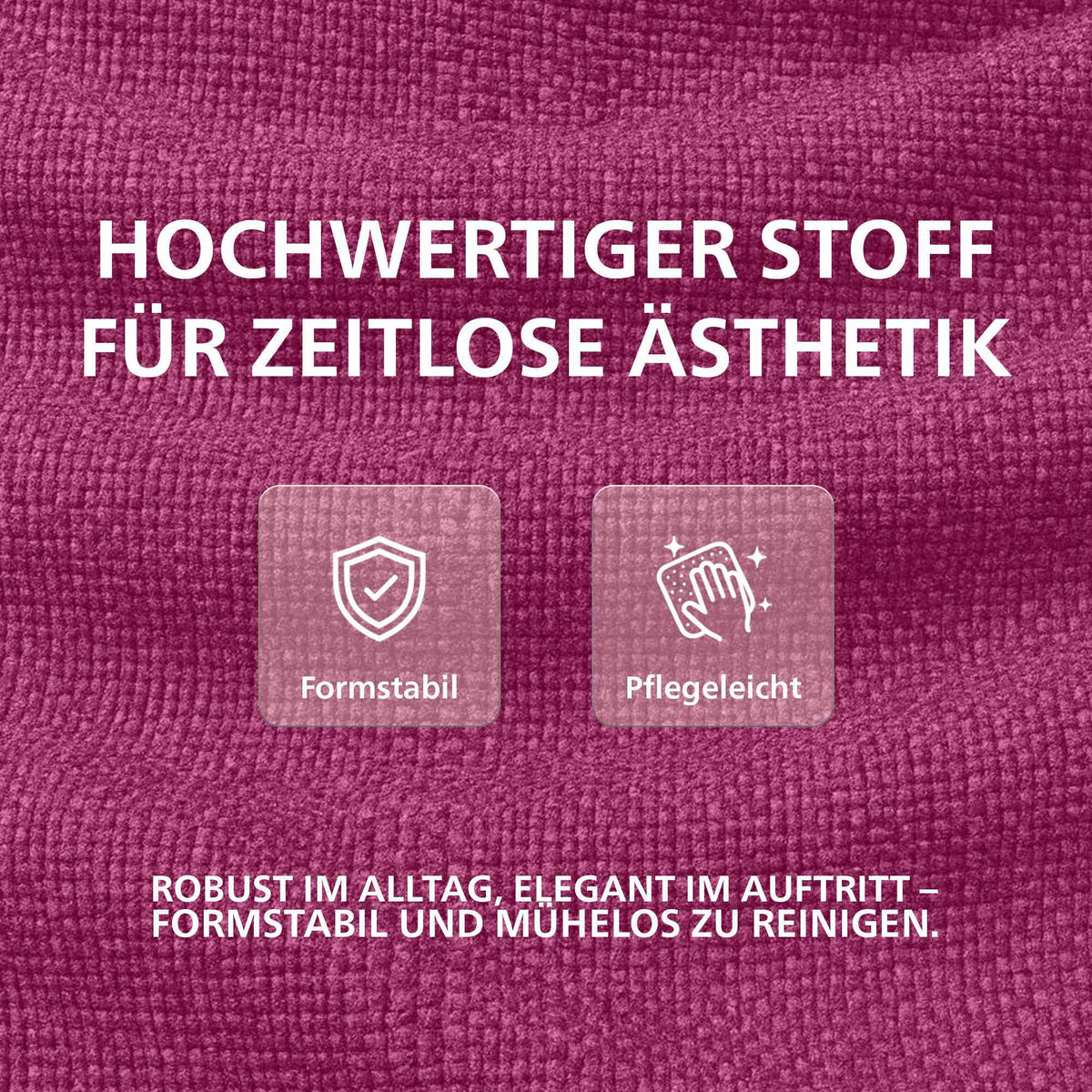 BARHOCKER Stoff Lila - Lila/Goldfarben, Textil/Metall (47/85/48cm) - CLP