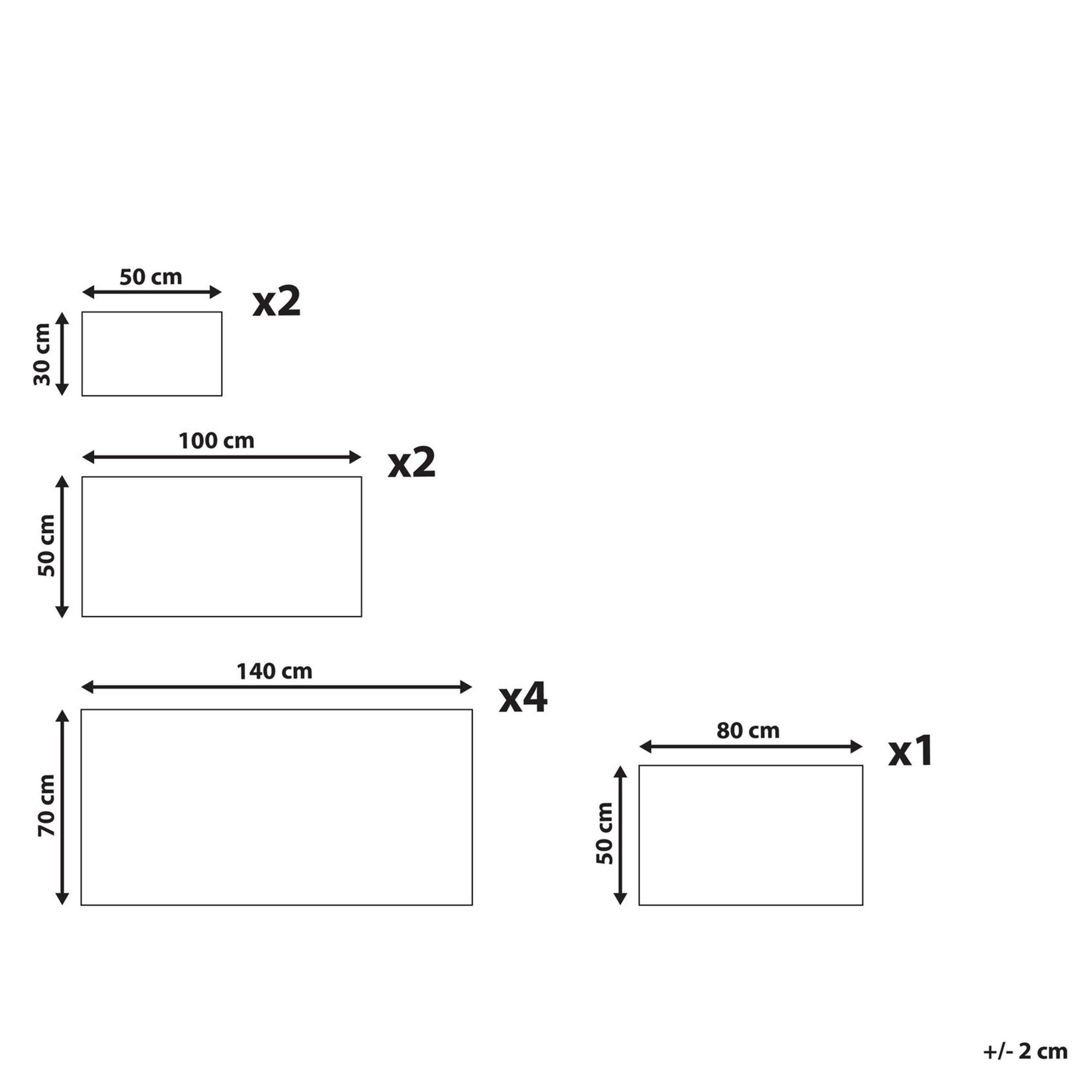 Thumbnail - Beliani Badehandtuch, Blau, Textil, Rechteckig, 70x140 cm, Badtextilien, Handtuch-Sets