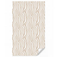 TAPETE - Abstrakt - Zebra - Beige - 120x200 cm - Beige, Papier (120/200cm) - OnlyWow