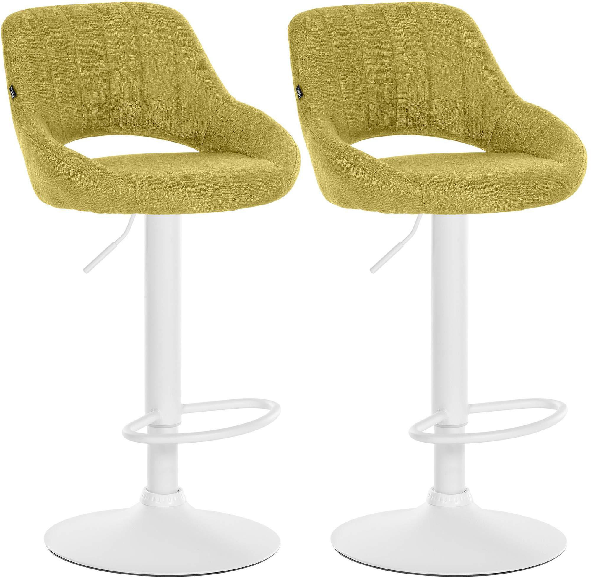 BARHOCKER 2er Set Stoff grün - Grün, Textil (47/85/48cm) - CLP