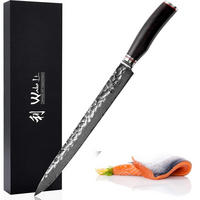 FLEISCHMESSER 30 cm - Schwarz, Holz/Metall (44cm) - Wakoli