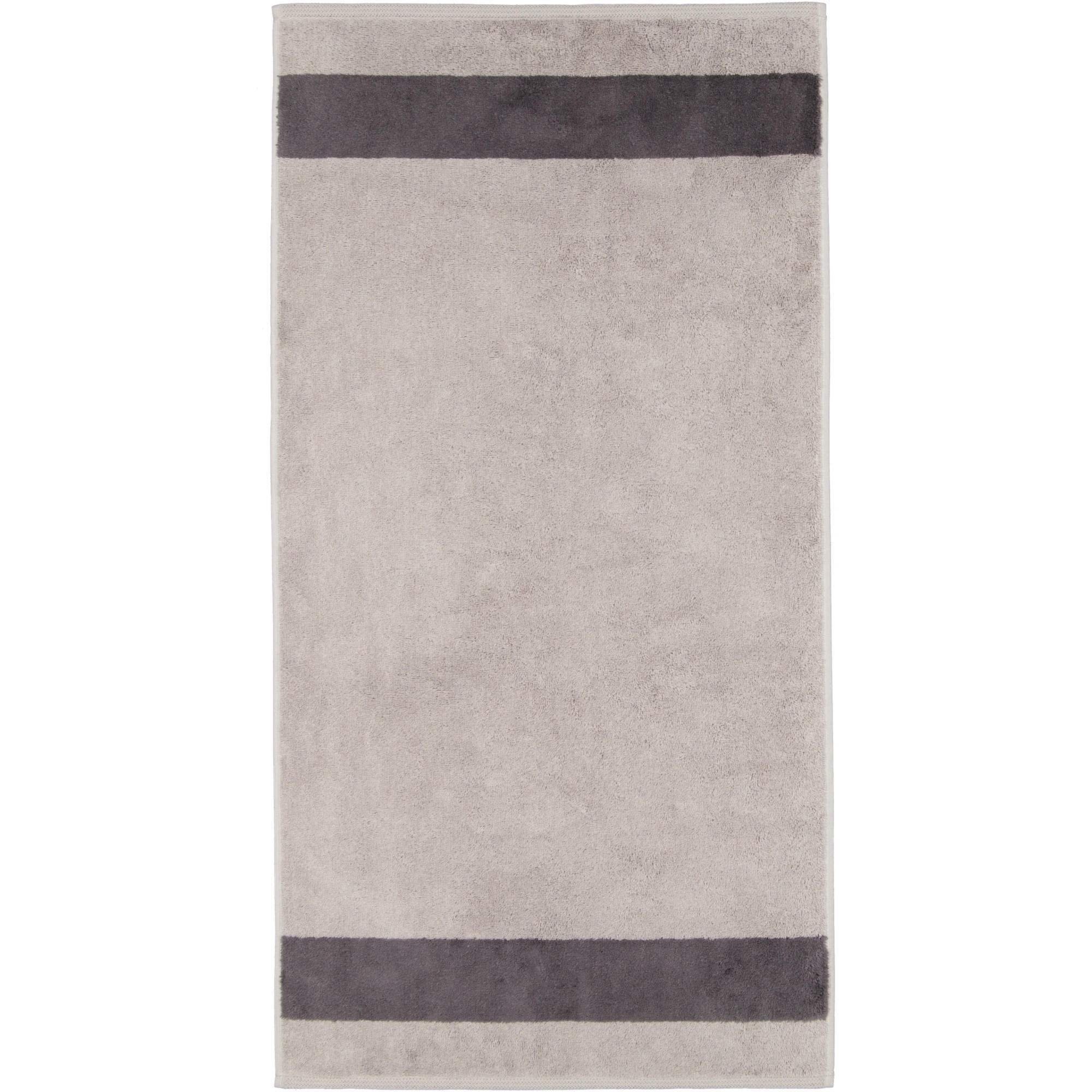 HANDTÜCHER LUXURY DOUBLE 2560 STONE - 77 - Grau, Textil (50/100cm) - Zöllner